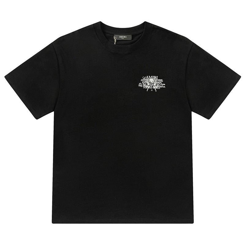 AMRI Crew Neck Unisex Street Style Plain Cotton T-Shirt