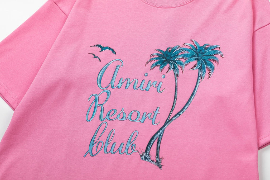 AMRI Twisted Palms Cotton T-Shirts