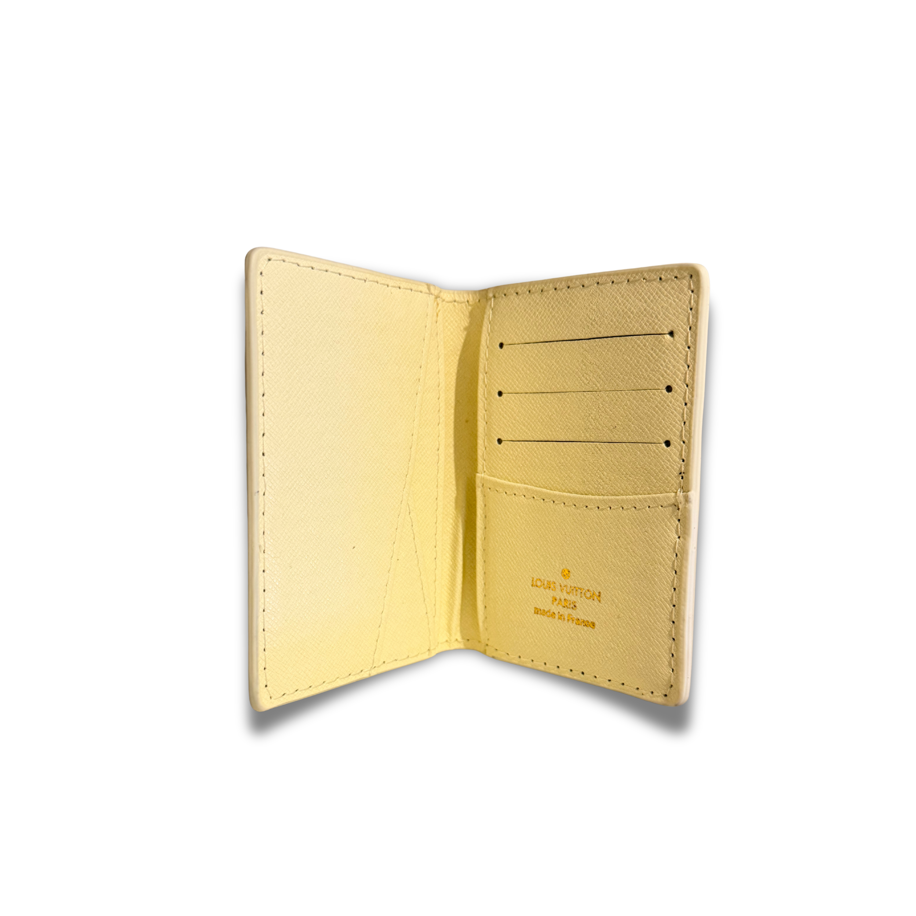 LOUIS VUITTON DAMIER FLIP CARD HOLDER - WHITE