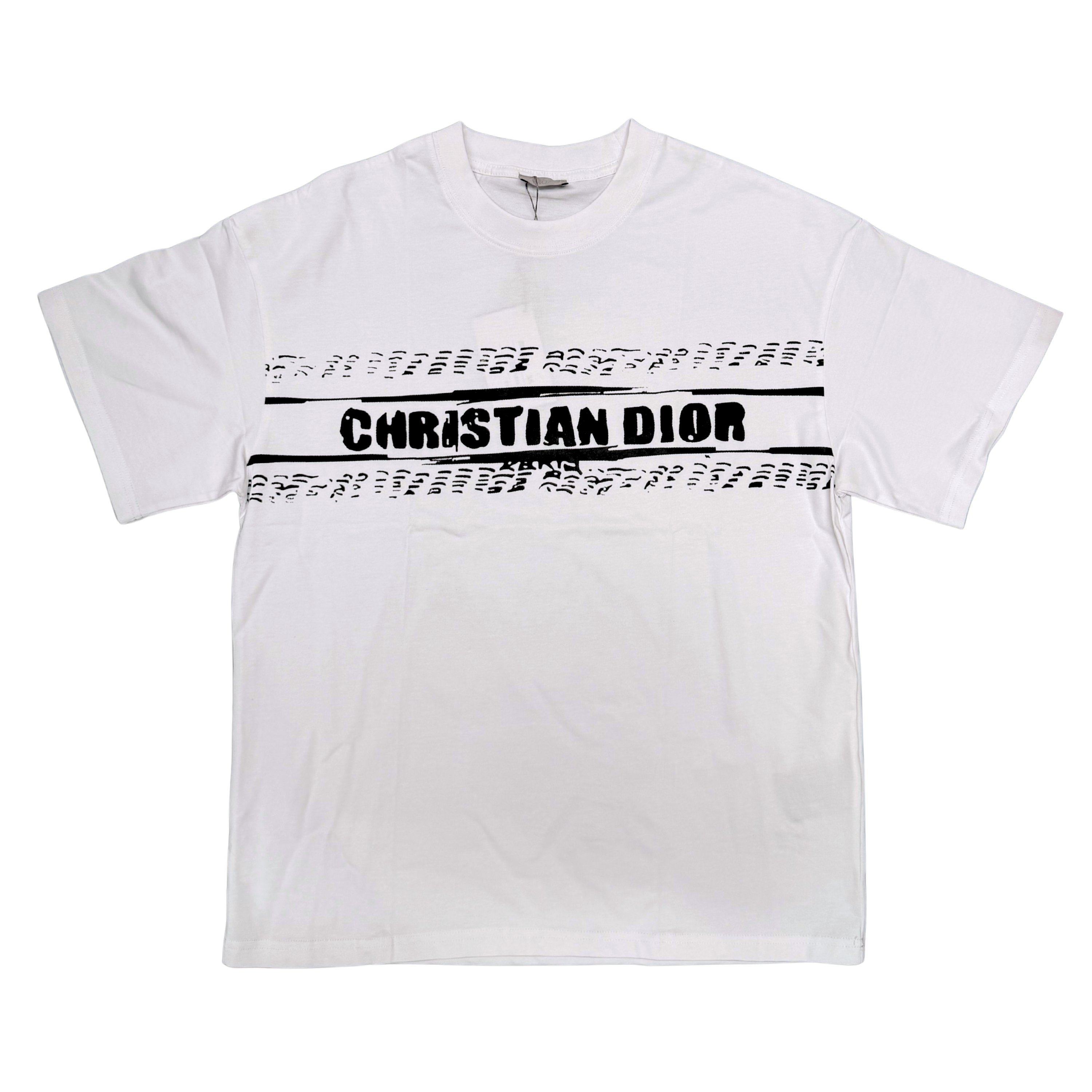 DIOR TIRE LOGO TSHIRT - WHITE
