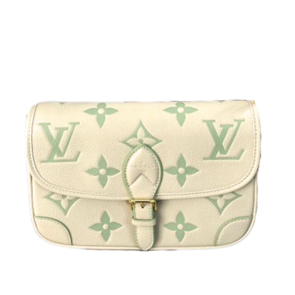 LOUIS VUITTON DIANE PURSE - WHITE/GREEN
