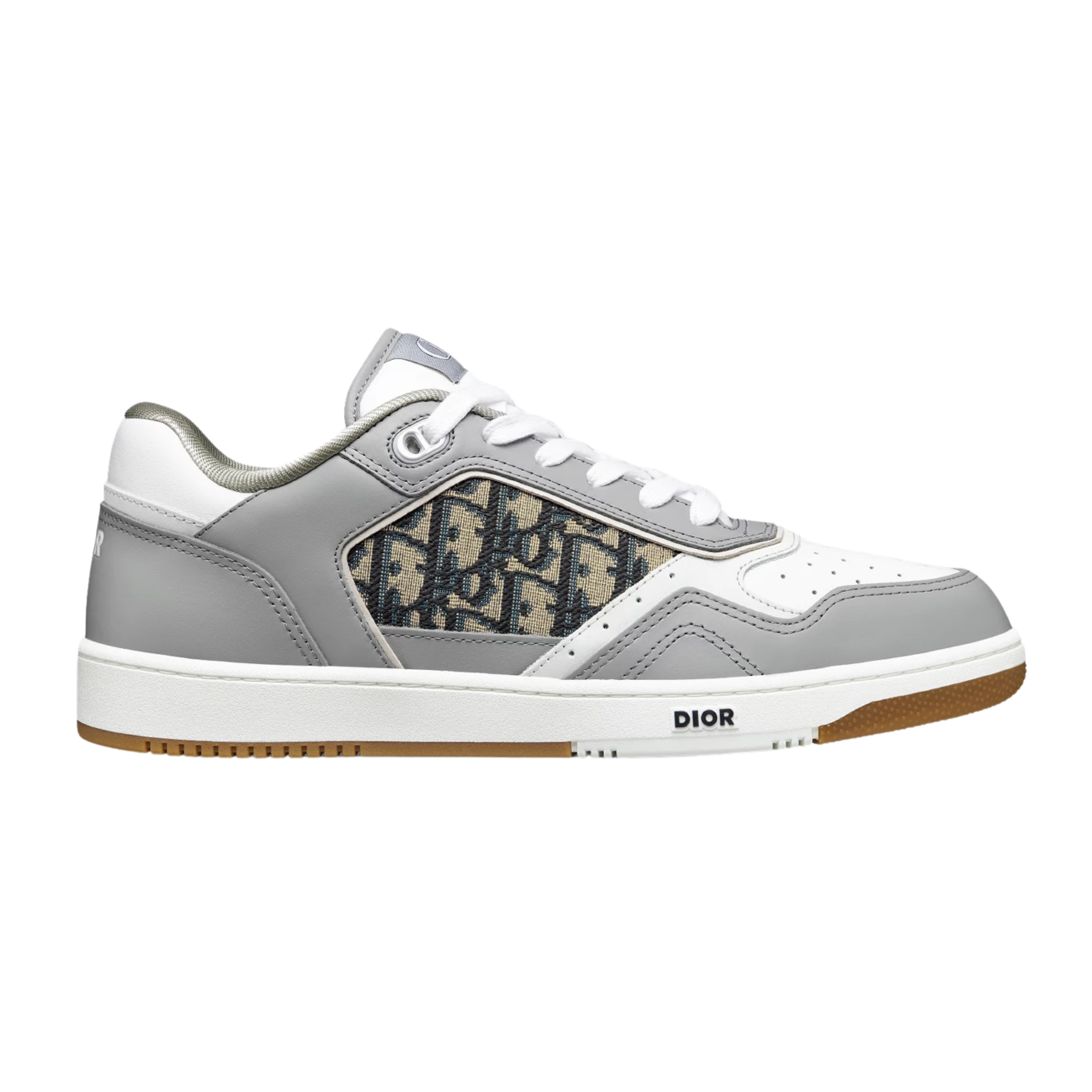 DIOR B27 UPTOWN LOW-TOP SNEAKER - GREY/WHITE