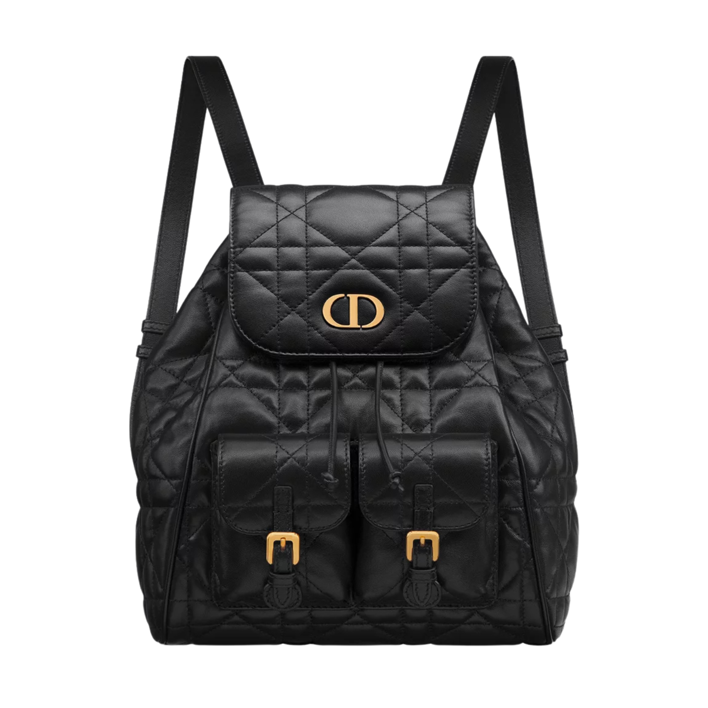DIOR MEDIUM CARO BACKPACK - BLACK