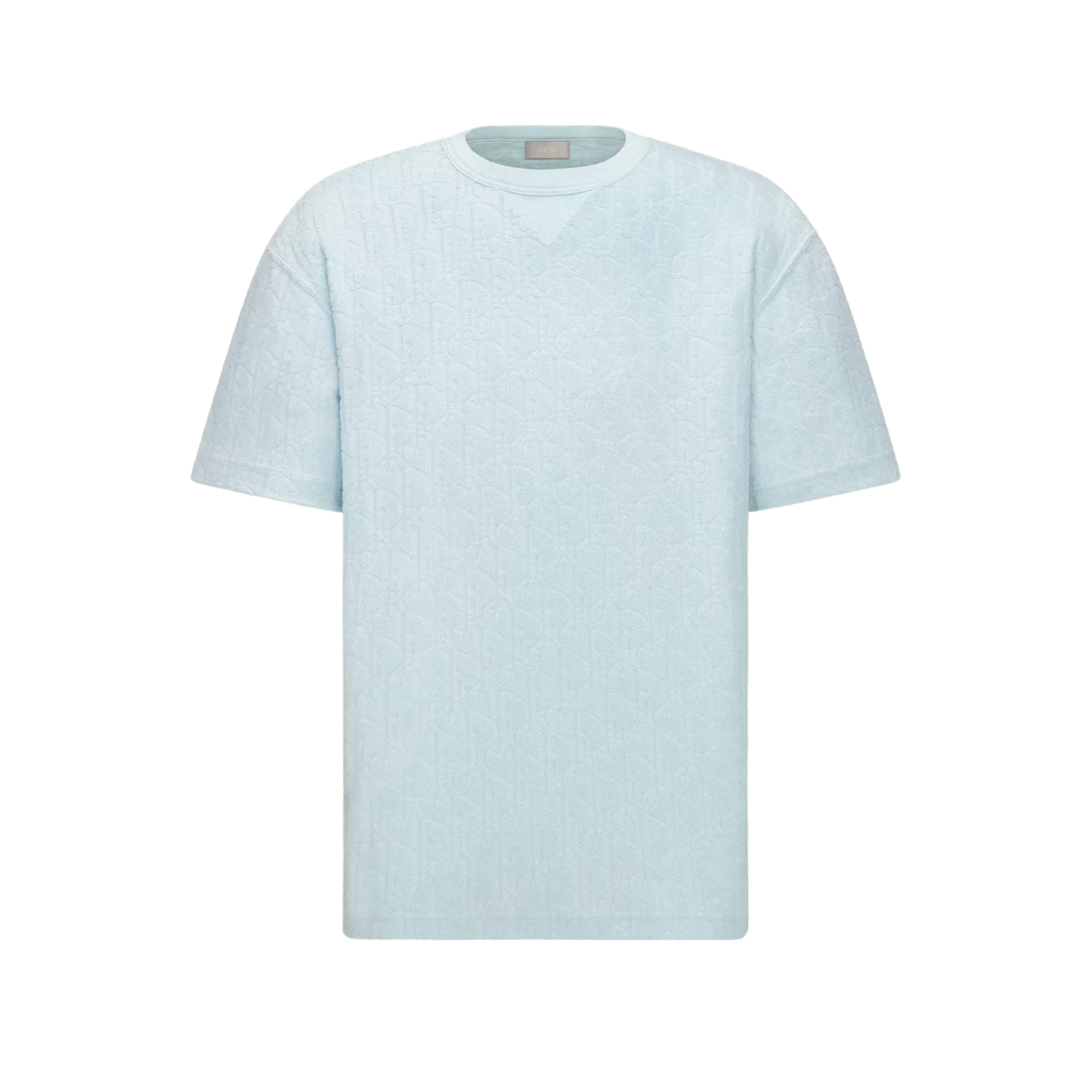 DIOR OBLIQUE RELAXED FIT T-SHIRT - LIGHT BLUE