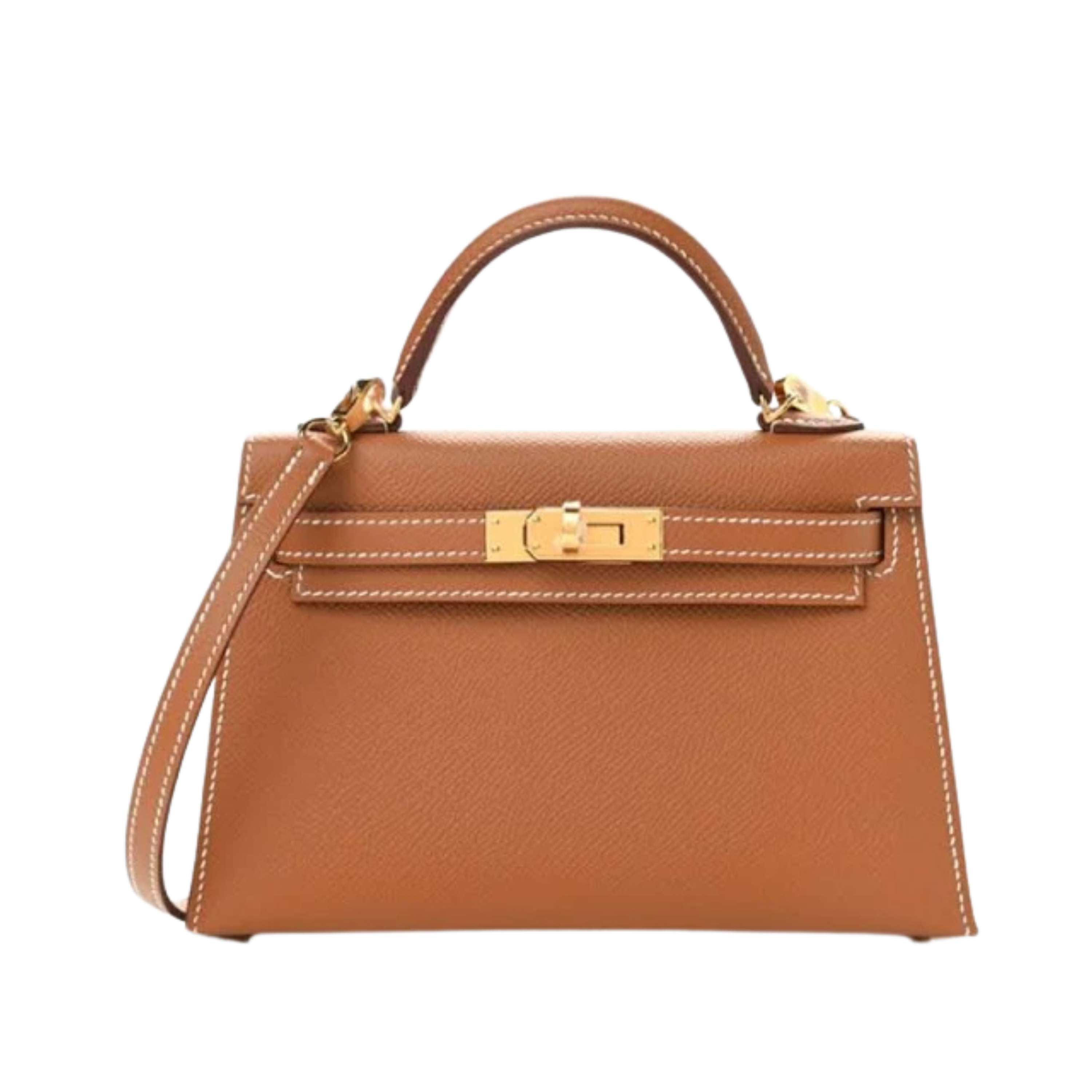 HERMES KELLY II SELLIER MINI BAG - BROWN