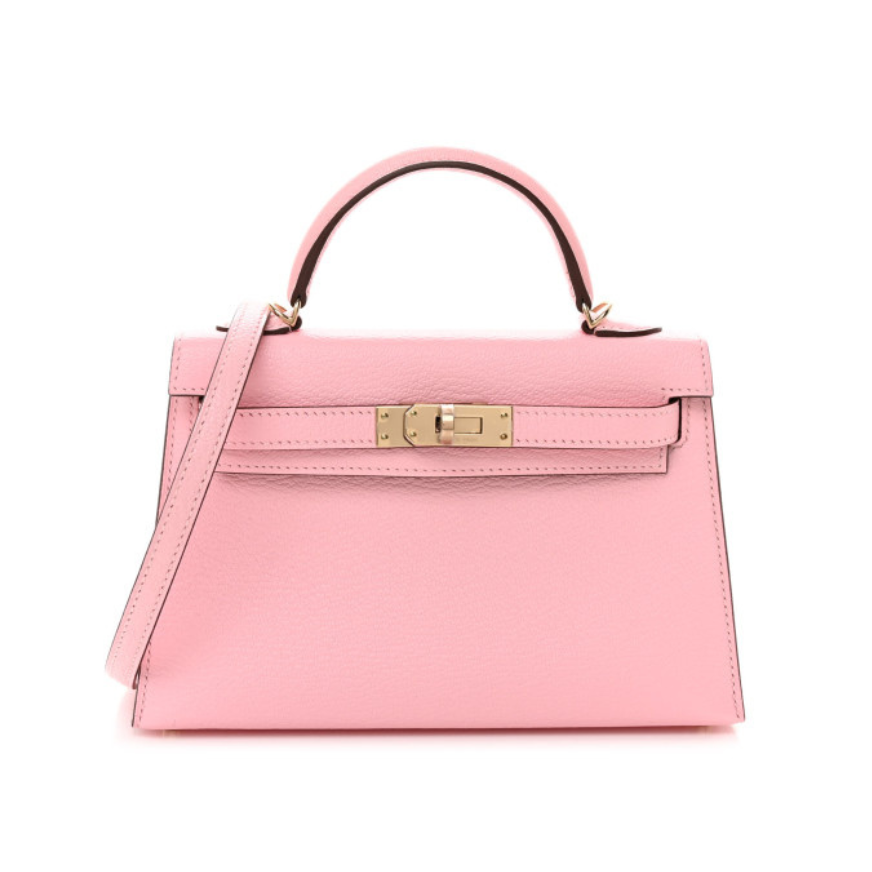 HERMES KELLY II SELLIER MINI BAG - PINK