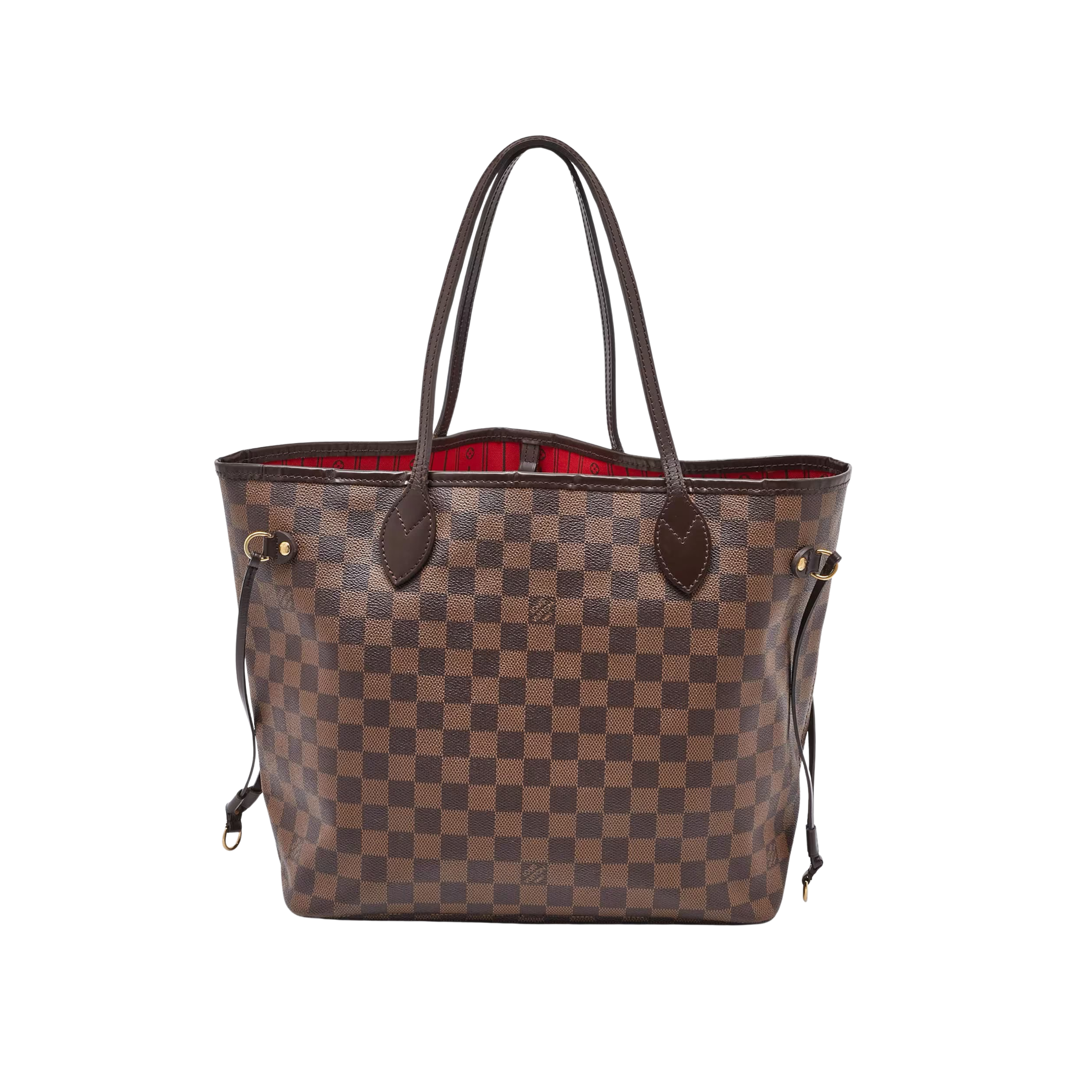 LOUIS VUITTON NEVERFULL DAMIER MM HANDBAG - BROWN