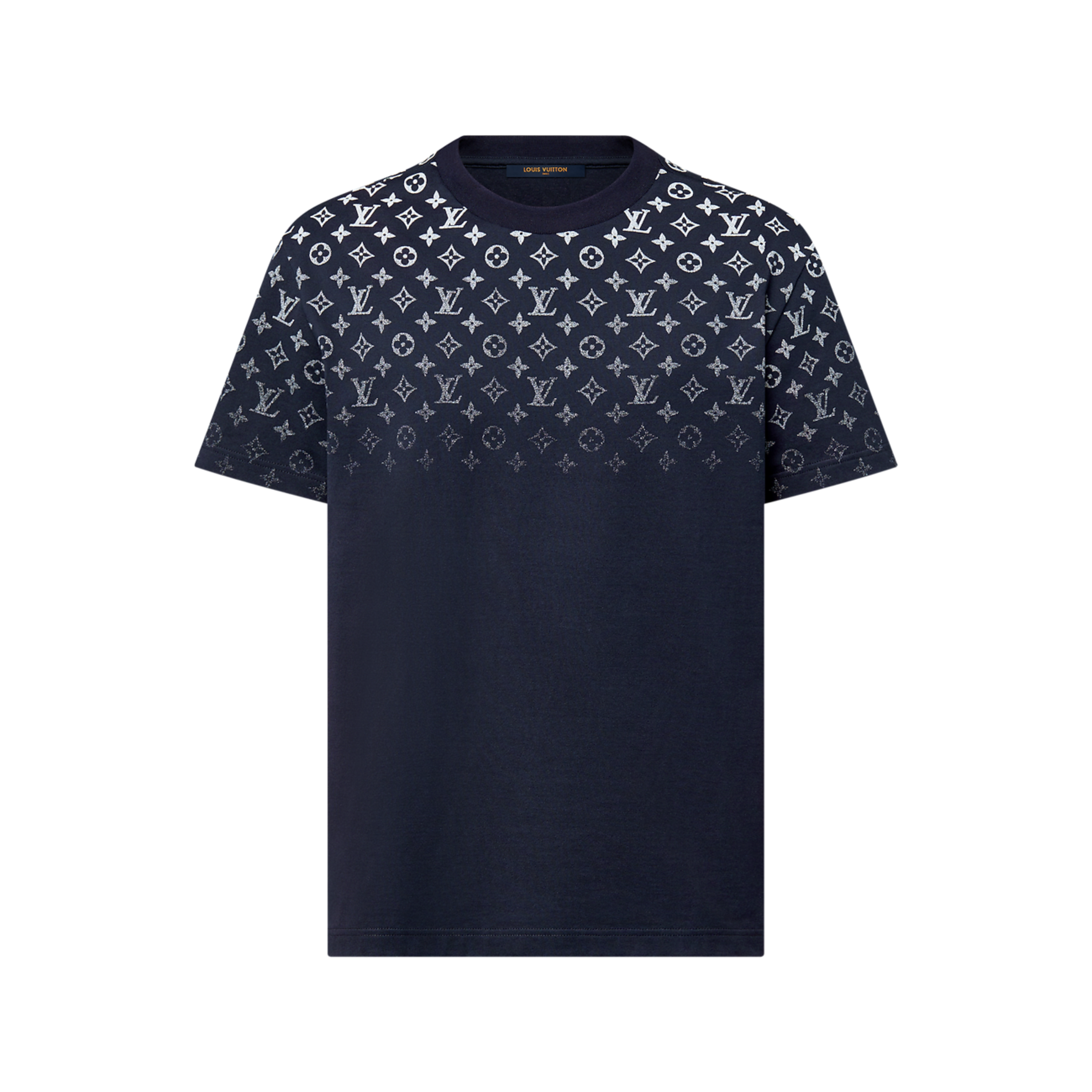 LOUIS VUITTON GRADIENT LOGO T-SHIRT - NAVY