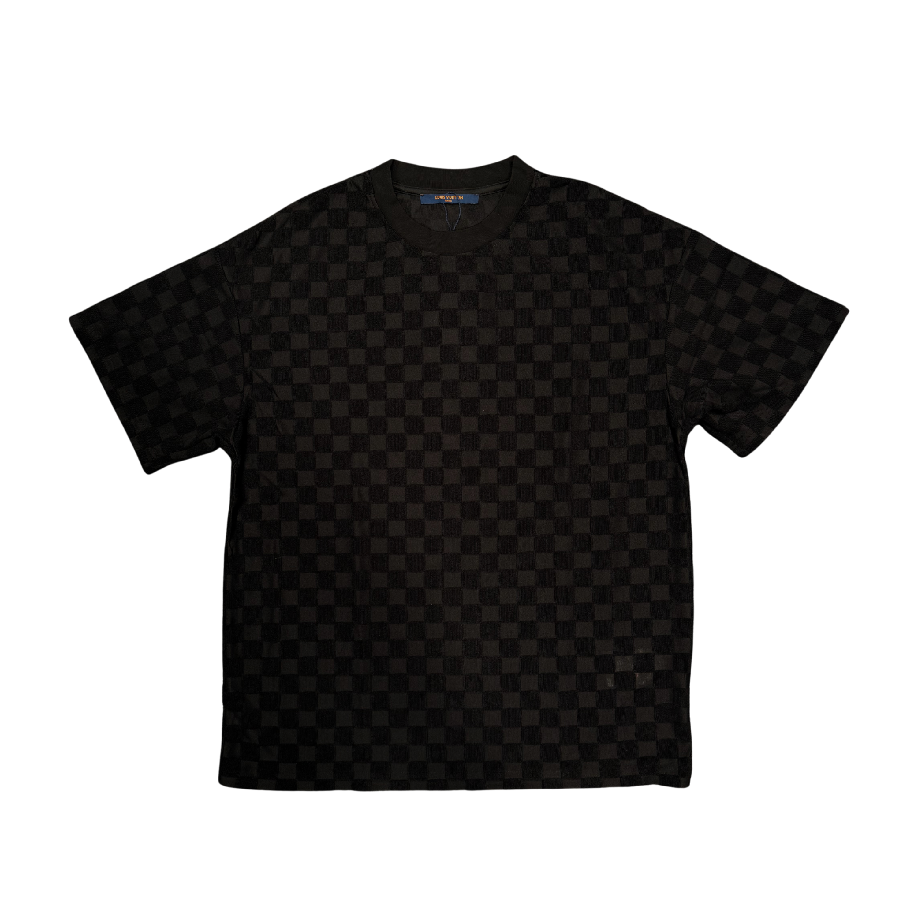 LOUIS VUITTON DAMIER T-SHIRT - BLACK