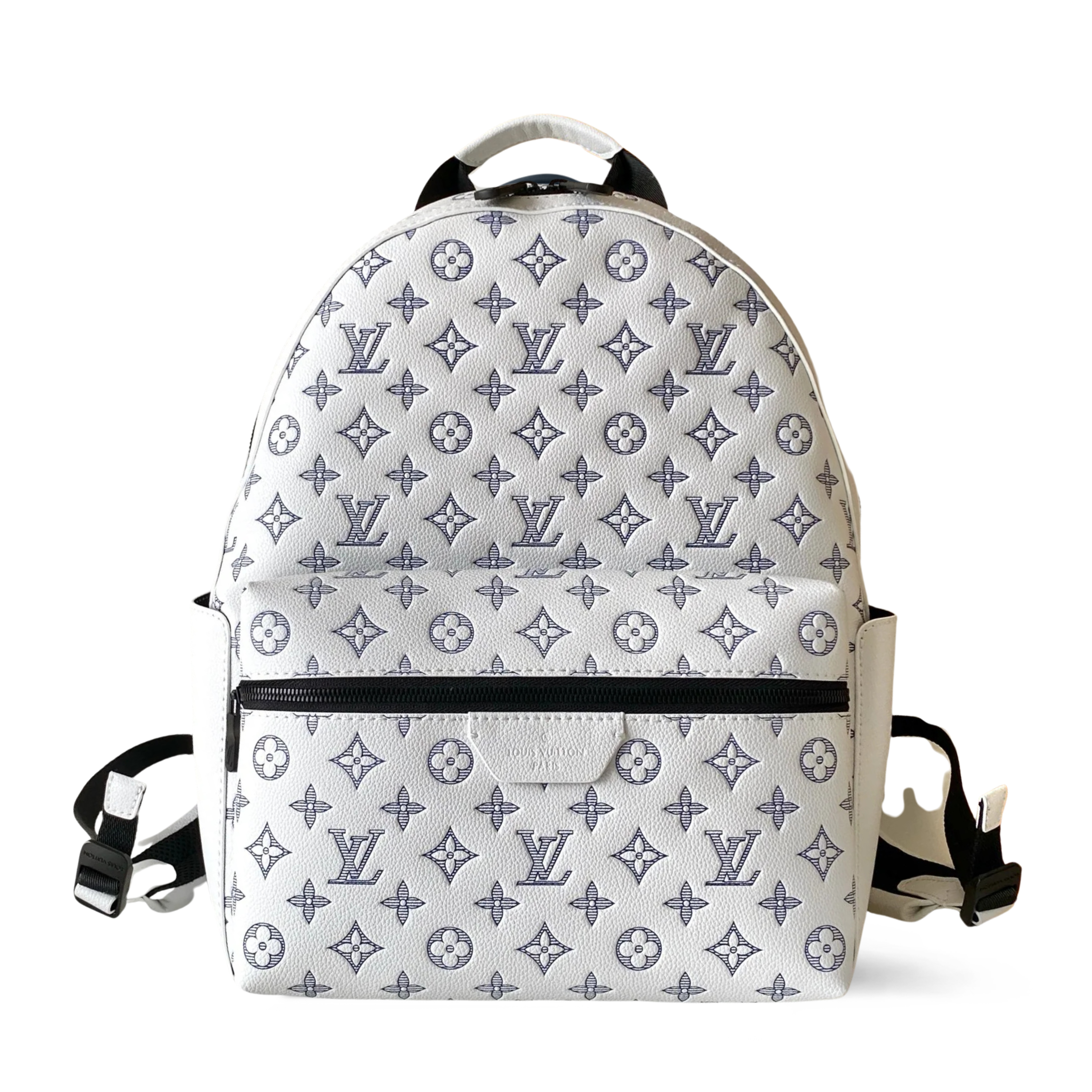 LOUIS VUITTON DISCOVERY EMBOSSED MONOGRAM BACKPACK - WHITE