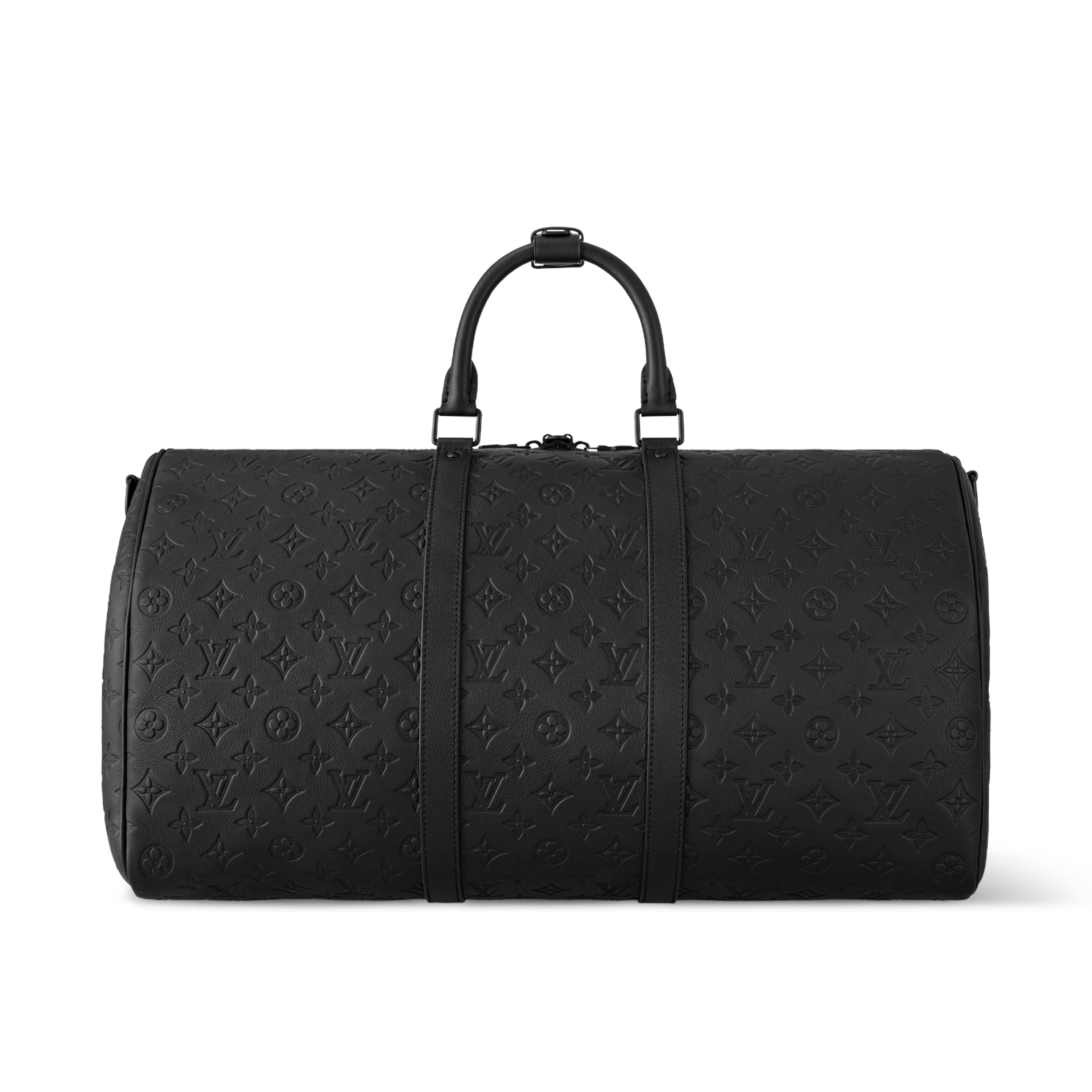 LOUIS VUITTON KEEPALL BANDOULIERE MONOGRAM DUFFEL BAG - BLACK
