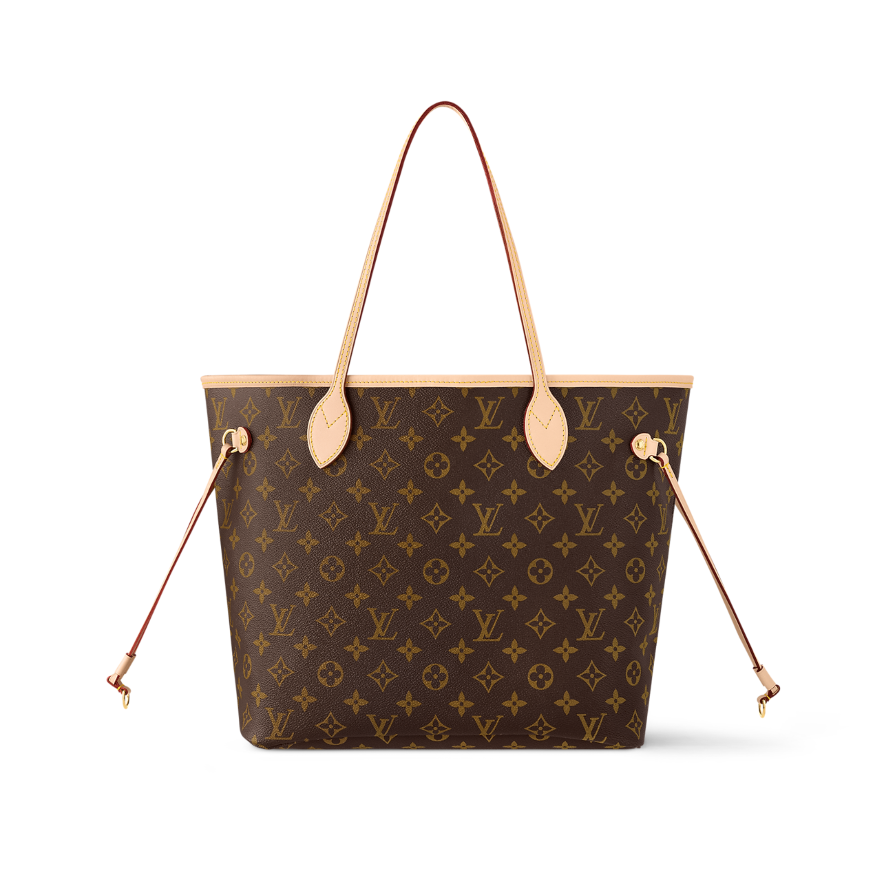 LOUIS VUITTON NEVERFULL MM HANDBAG - BROWN/BEIGE