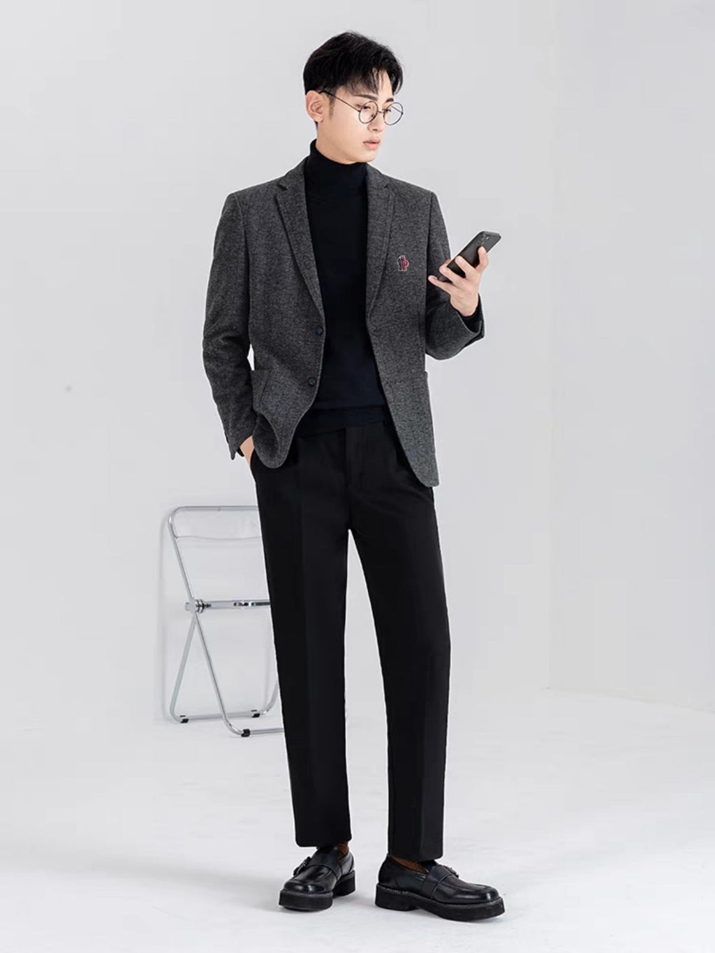 Moncler Men's Business Casual Knit Blazer – 25SS