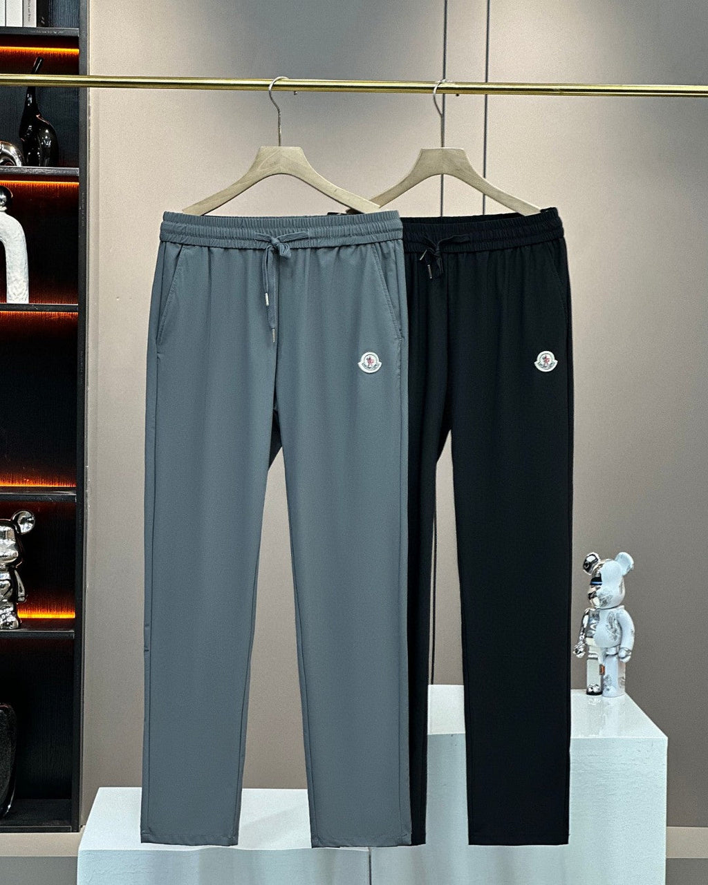 Moncler Tencel Straight-Leg Elastic Casual Pants – 2025 Collection