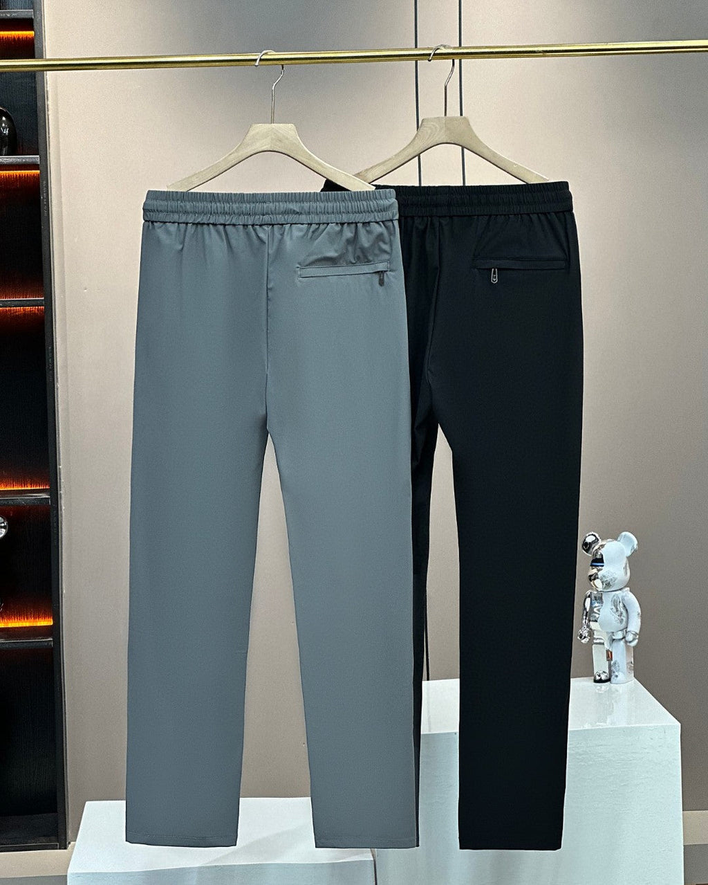 Moncler Tencel Straight-Leg Elastic Casual Pants – 2025 Collection
