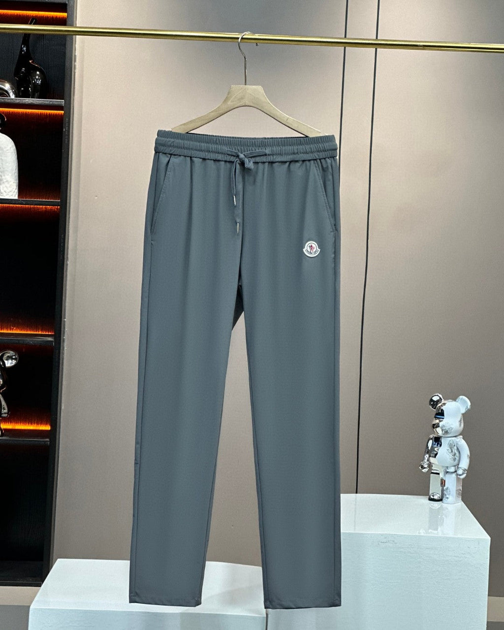 Moncler Tencel Straight-Leg Elastic Casual Pants – 2025 Collection