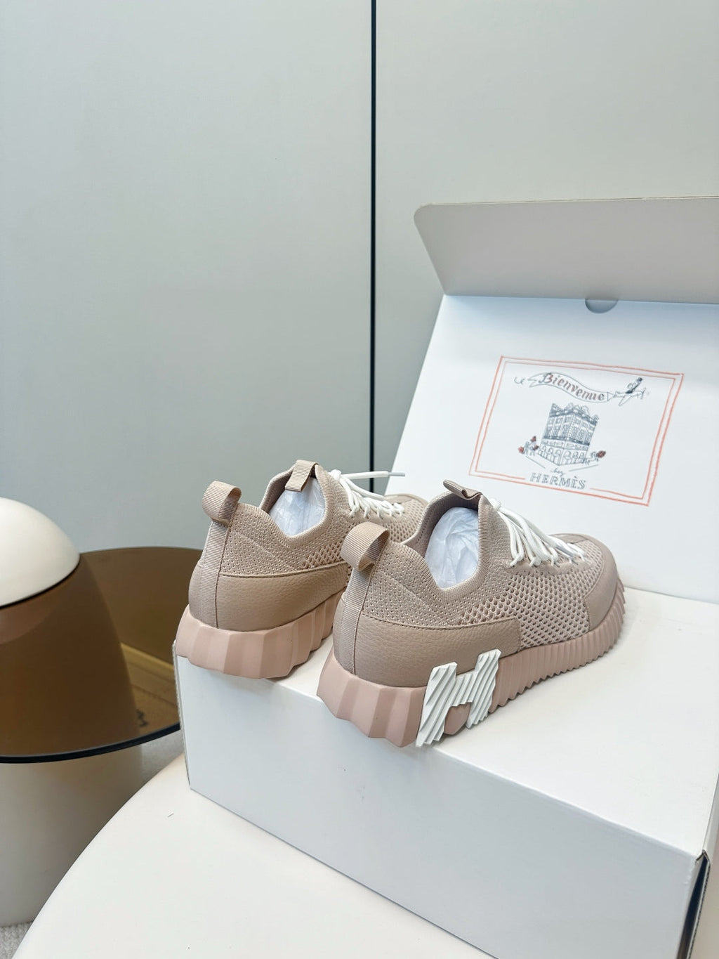 Hermes Classic Couple's Casual Sneakers