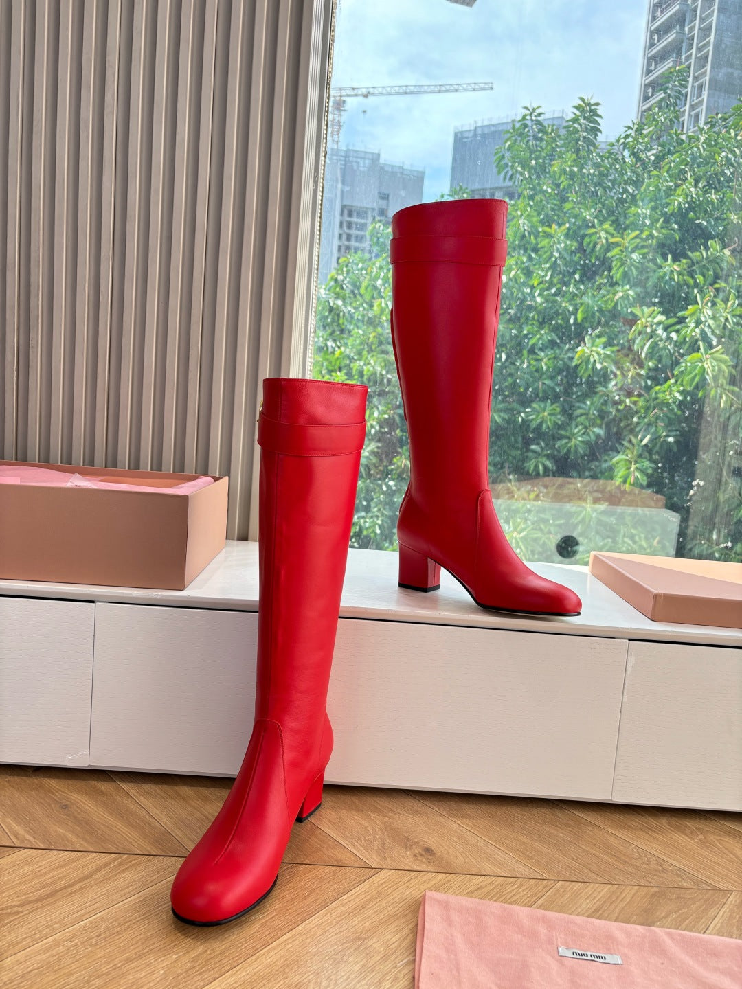 Miu Miu Chelsea Knee-High Boots – 25FW