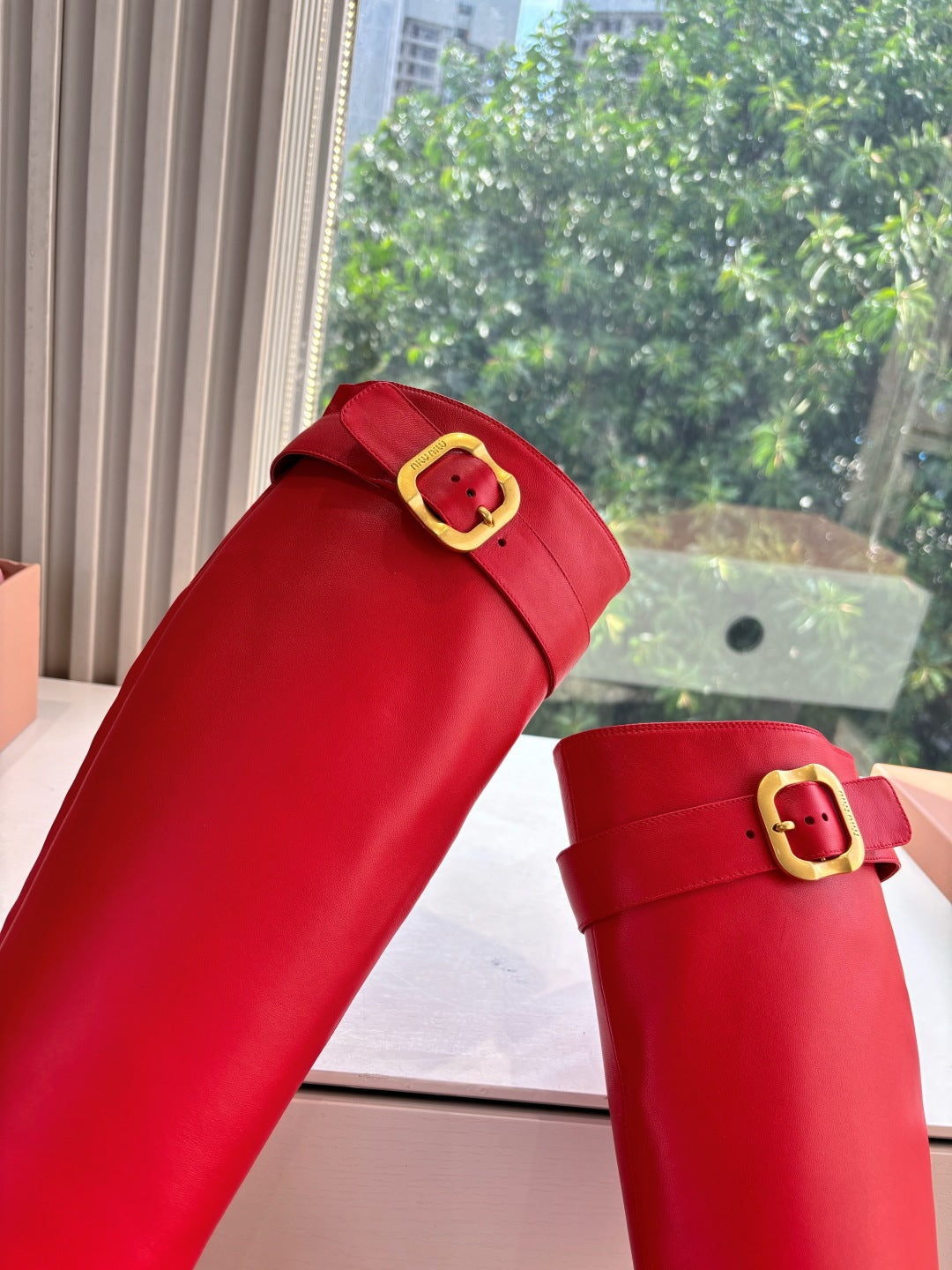 Miu Miu Chelsea Knee-High Boots – 25FW