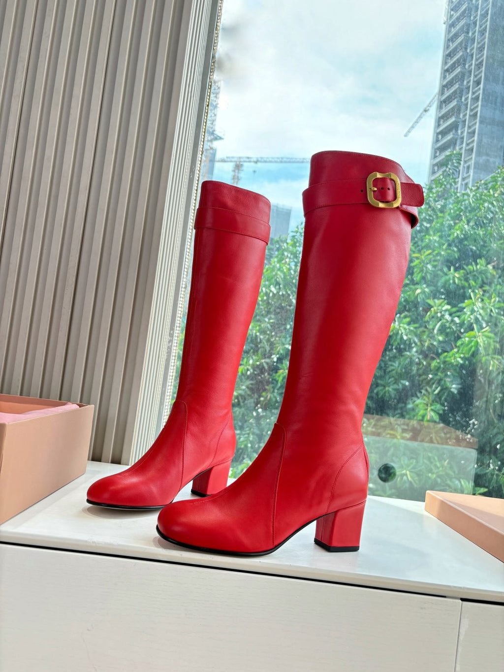 Miu Miu Chelsea Knee-High Boots – 25FW