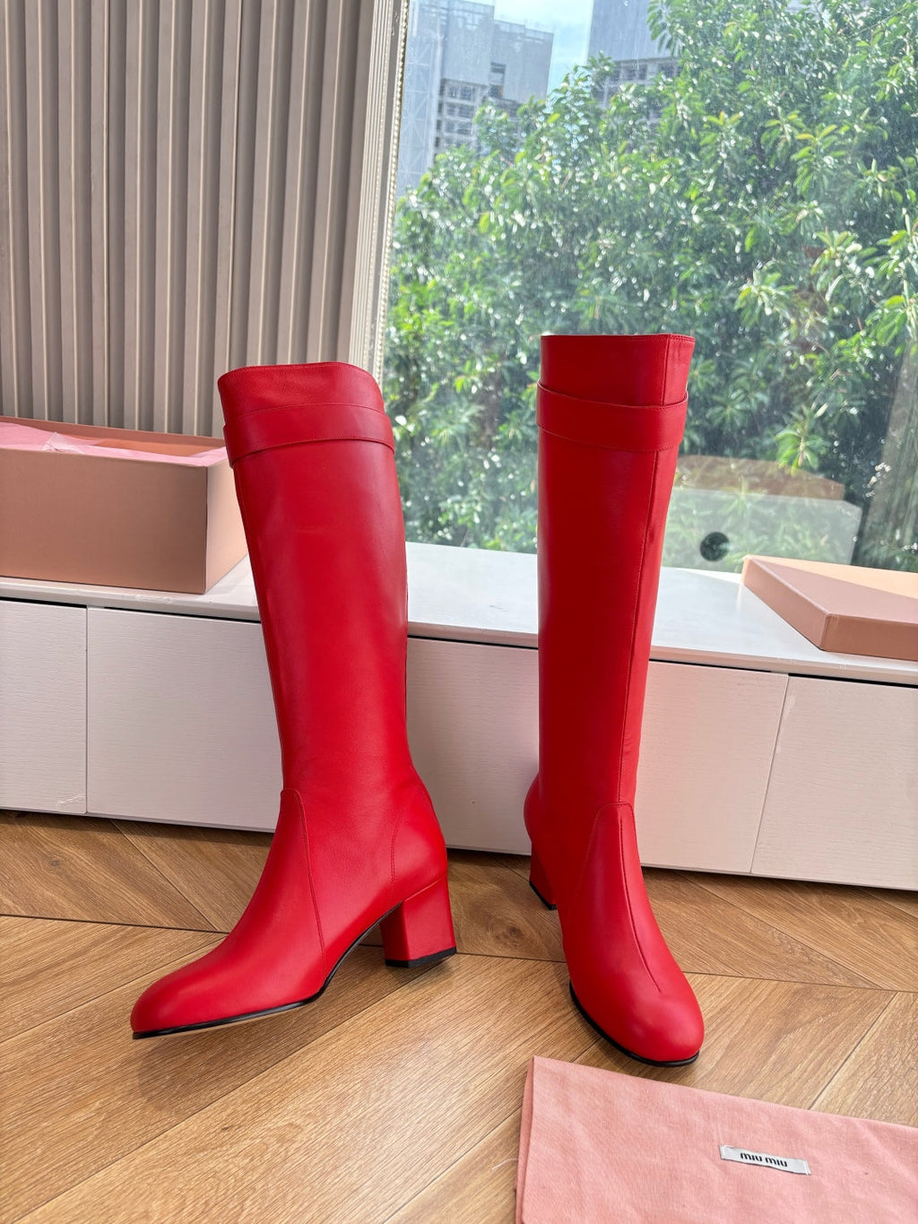 Miu Miu Chelsea Knee-High Boots – 25FW