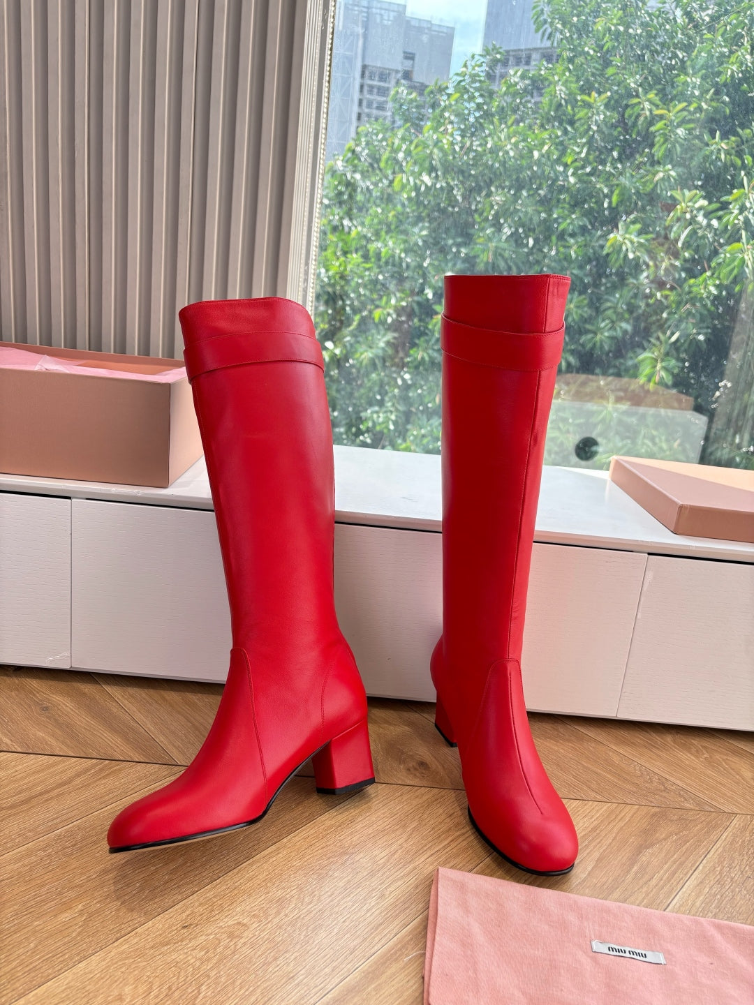 Miu Miu Chelsea Knee-High Boots – 25FW