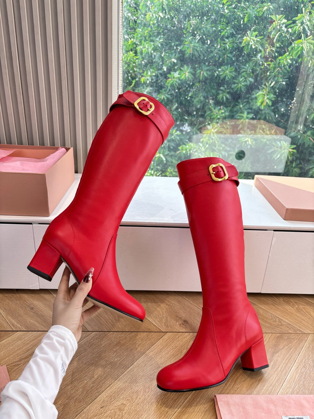 Miu Miu Chelsea Knee-High Boots – 25FW