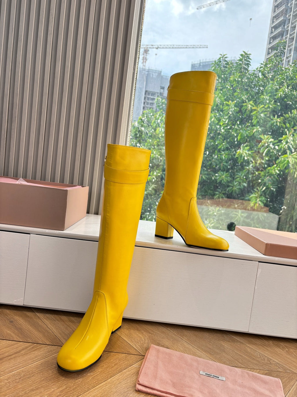 Miu Miu Chelsea Knee-High Boots – 25FW