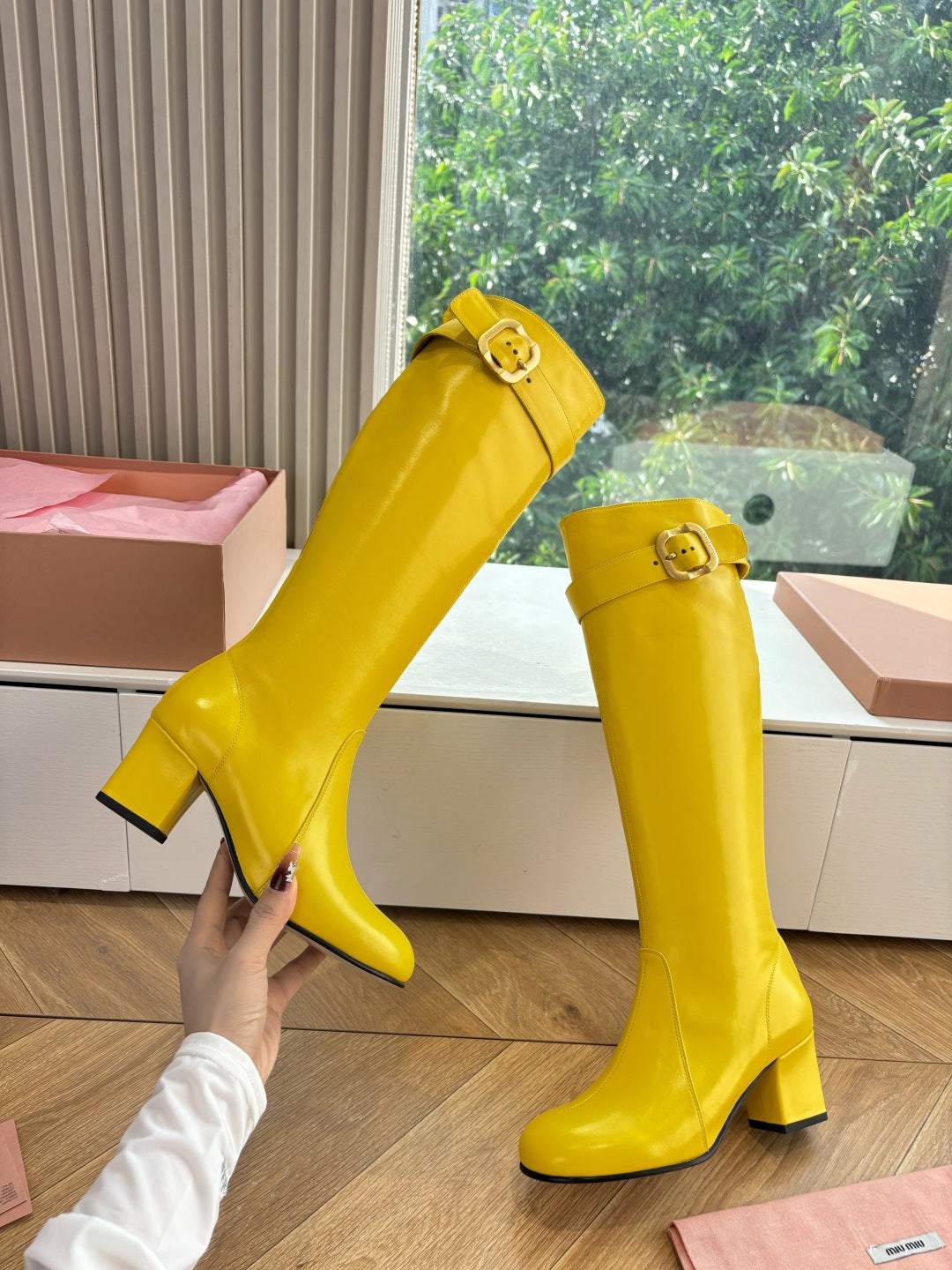 Miu Miu Chelsea Knee-High Boots – 25FW