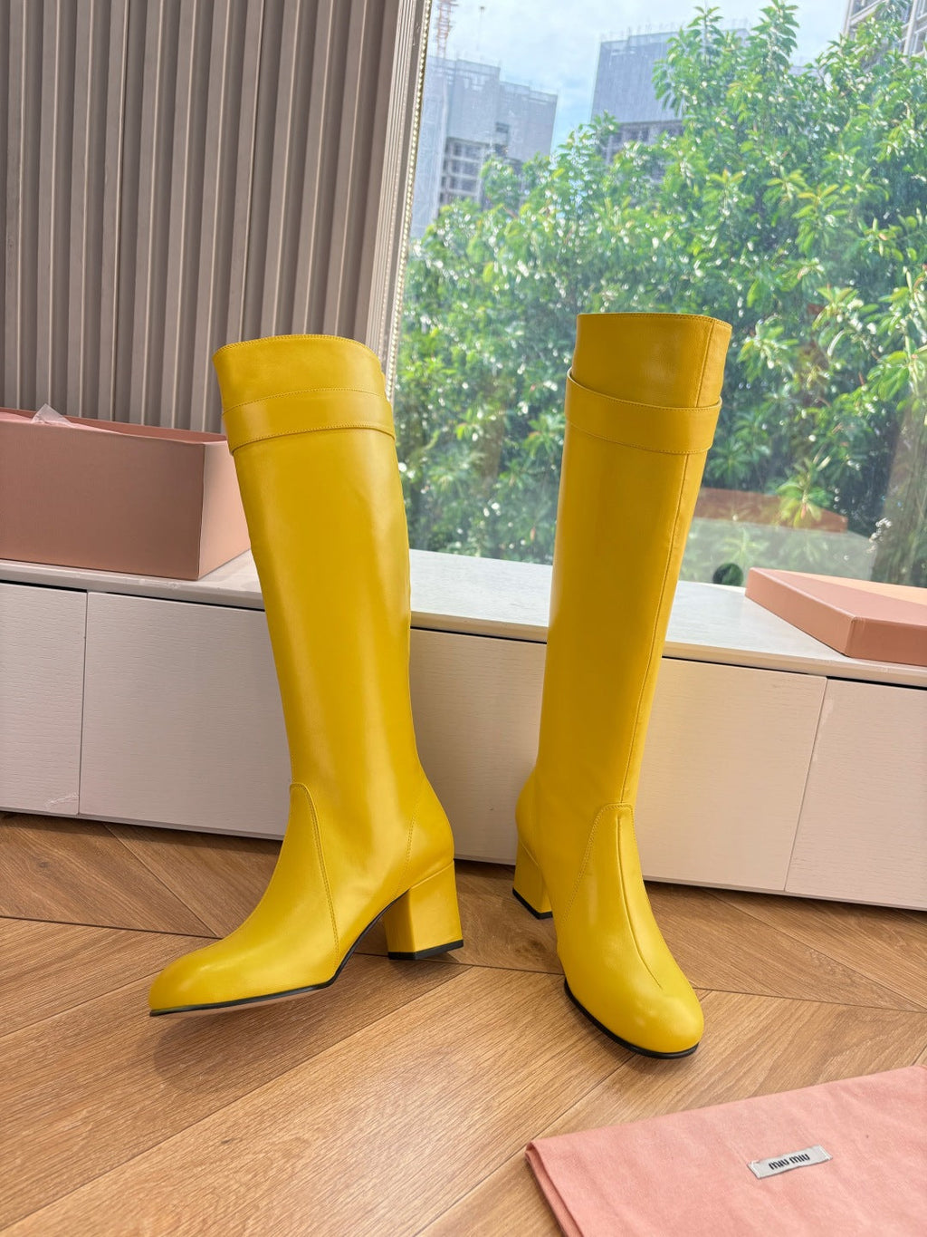 Miu Miu Chelsea Knee-High Boots – 25FW