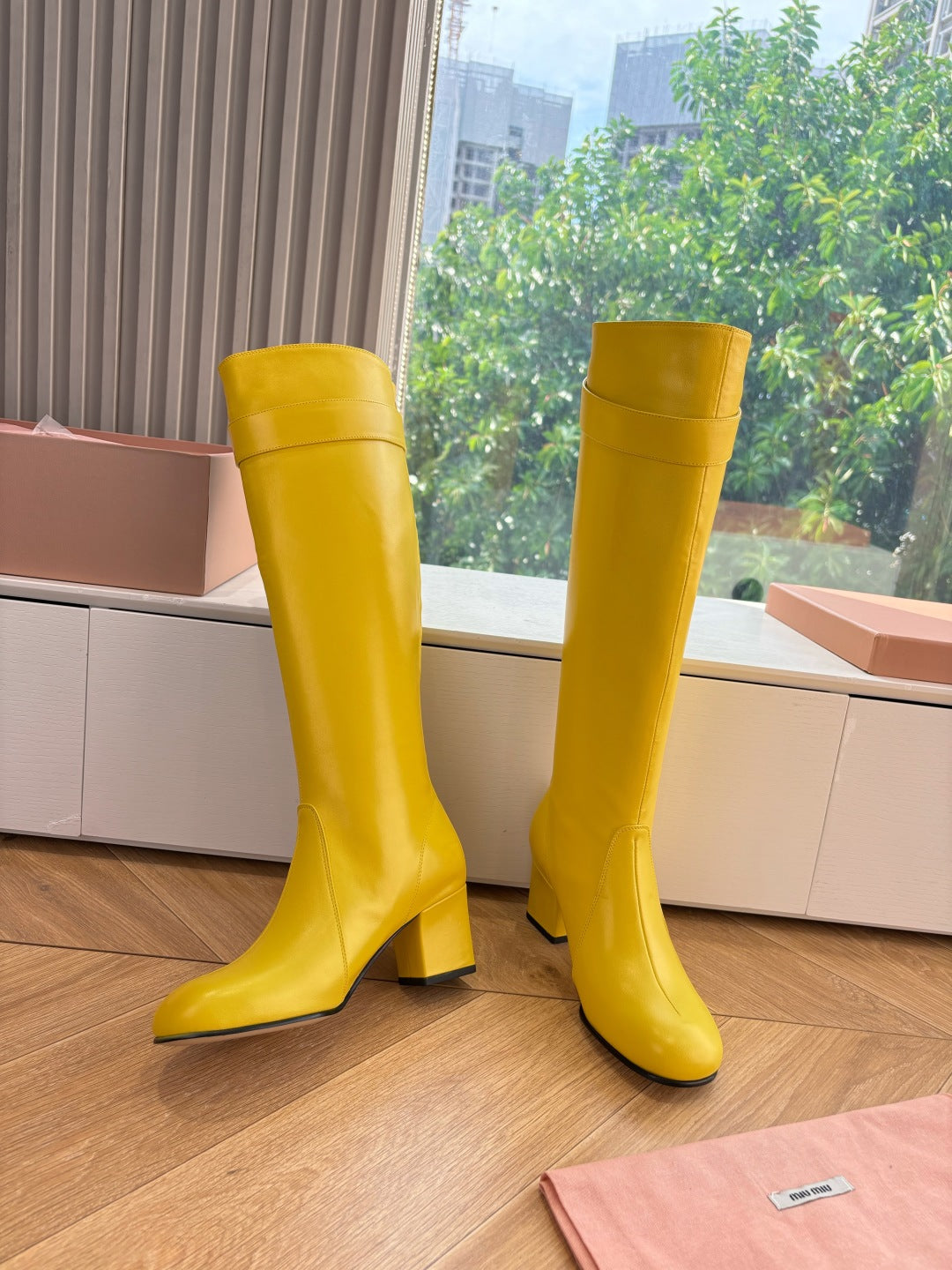 Miu Miu Chelsea Knee-High Boots – 25FW