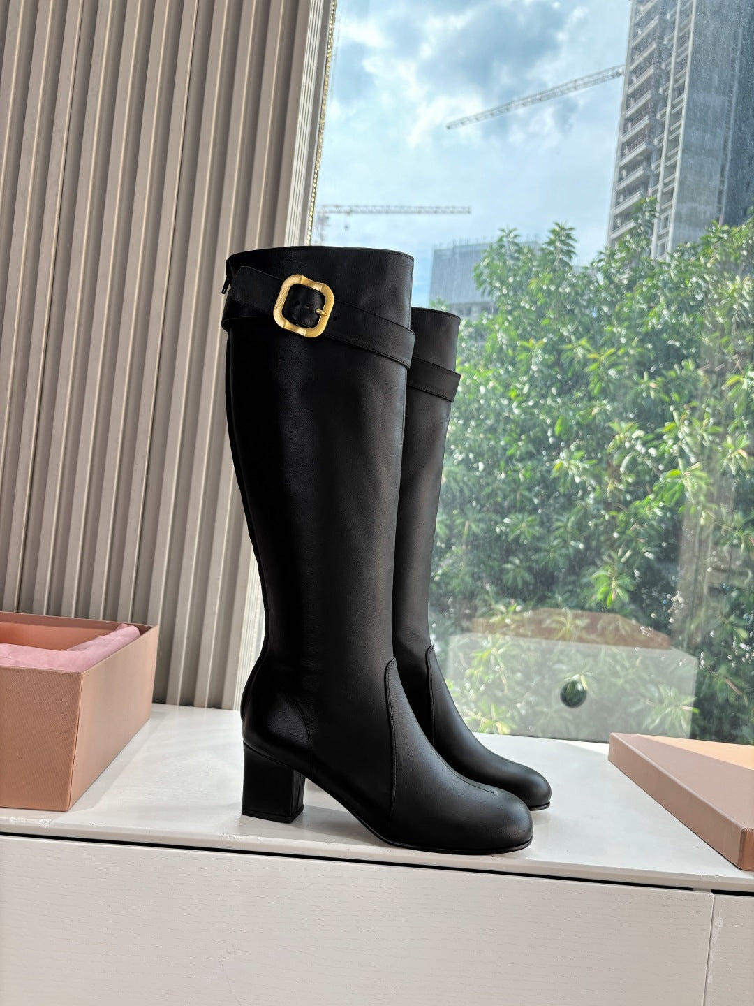 Miu Miu Chelsea Knee-High Boots – 25FW