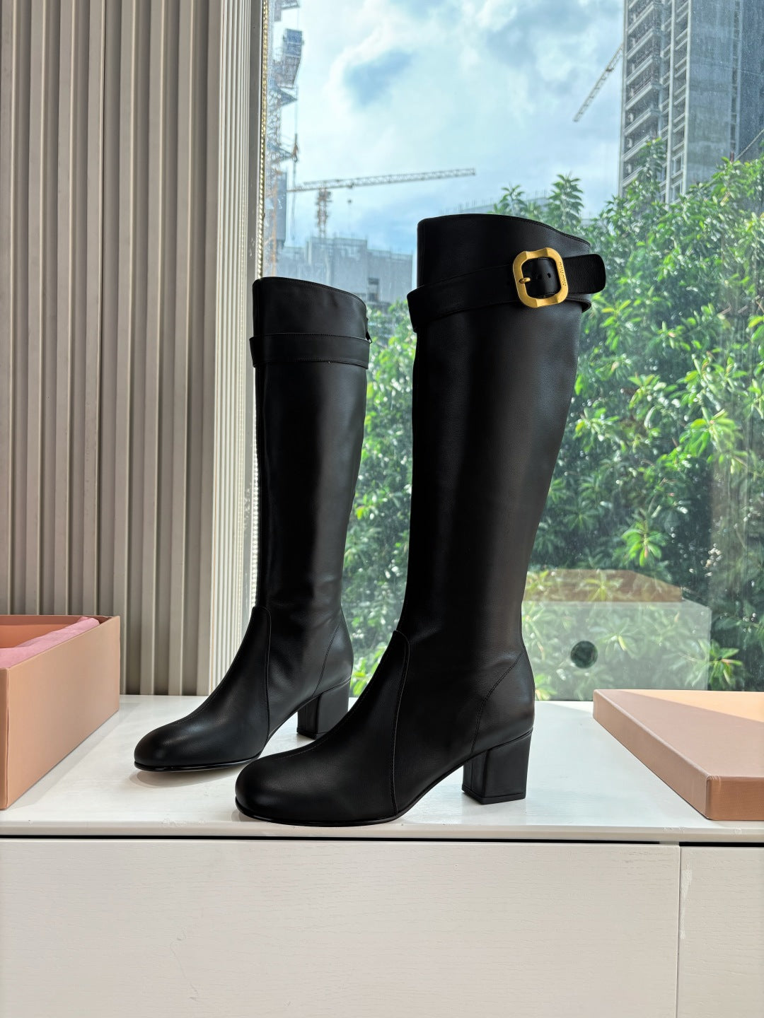 Miu Miu Chelsea Knee-High Boots – 25FW