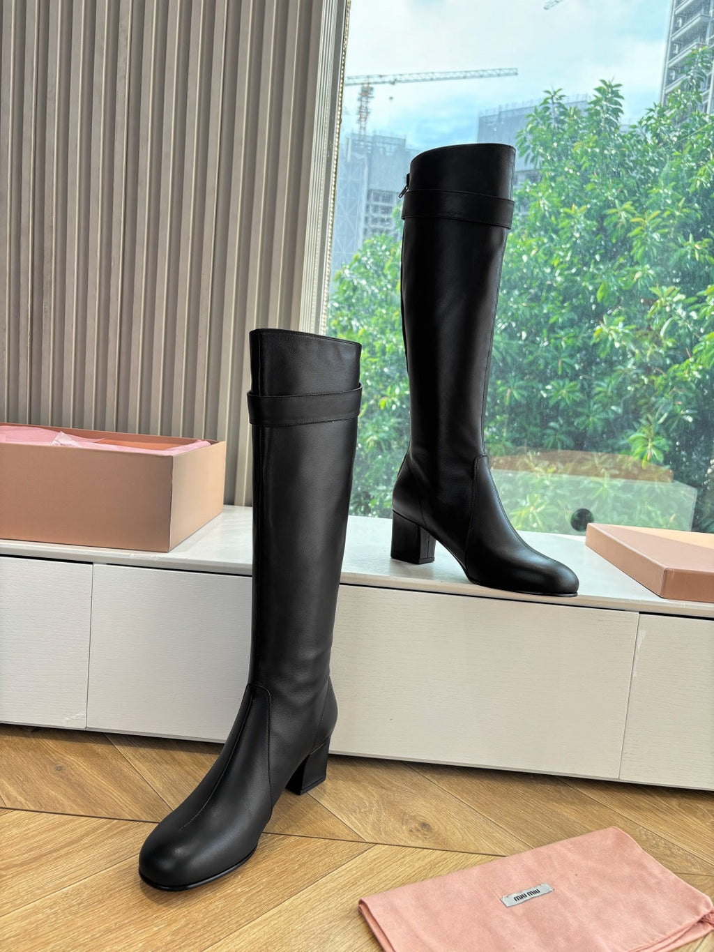 Miu Miu Chelsea Knee-High Boots – 25FW