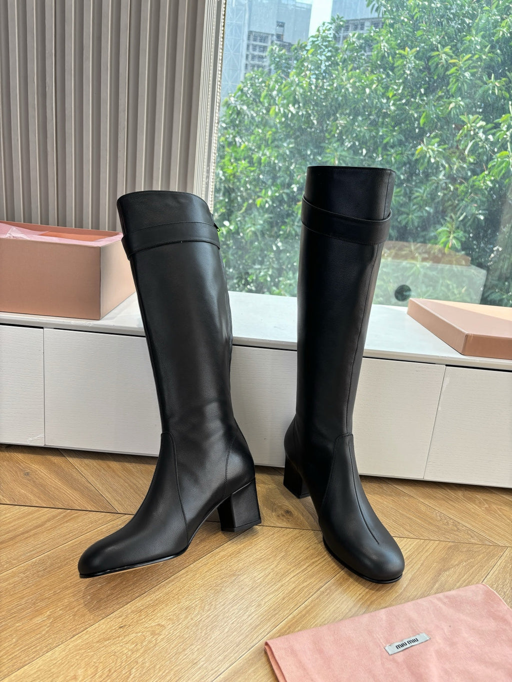 Miu Miu Chelsea Knee-High Boots – 25FW