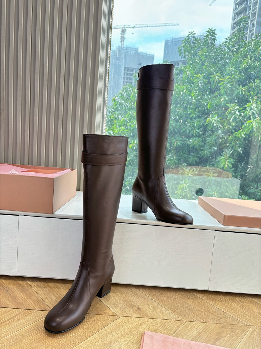 Miu Miu Chelsea Knee-High Boots – 25FW