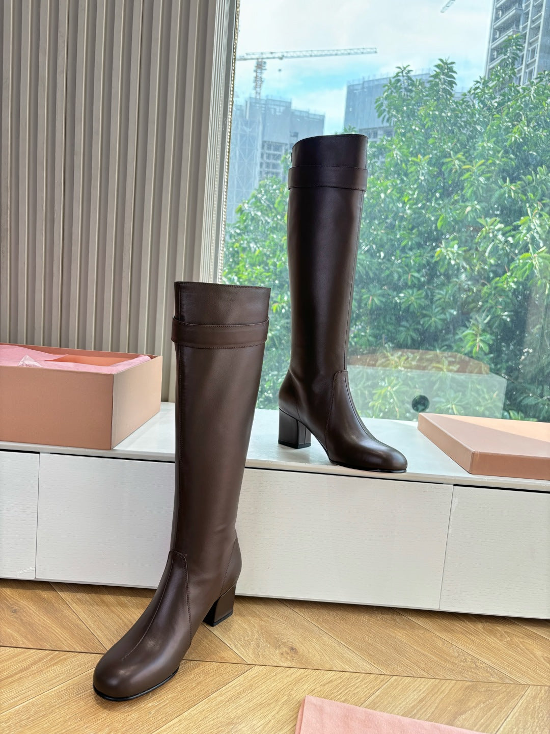 Miu Miu Chelsea Knee-High Boots – 25FW