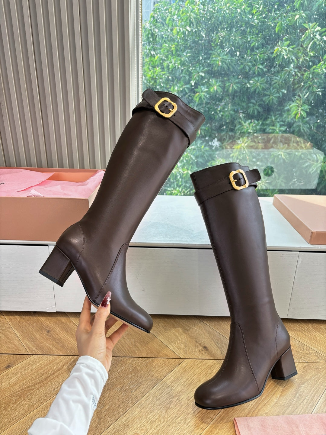 Miu Miu Chelsea Knee-High Boots – 25FW