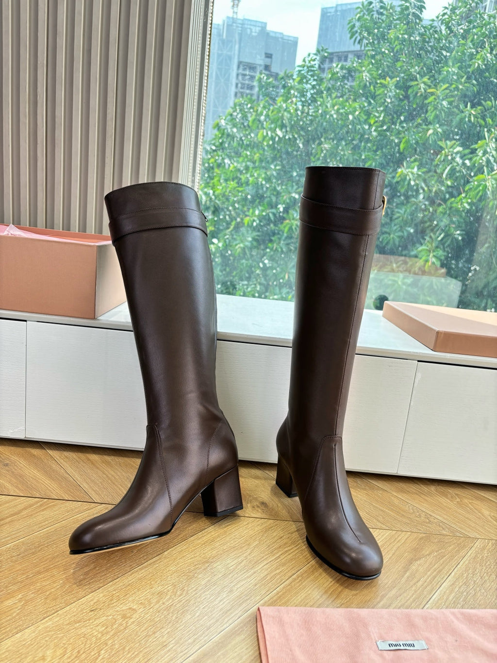 Miu Miu Chelsea Knee-High Boots – 25FW