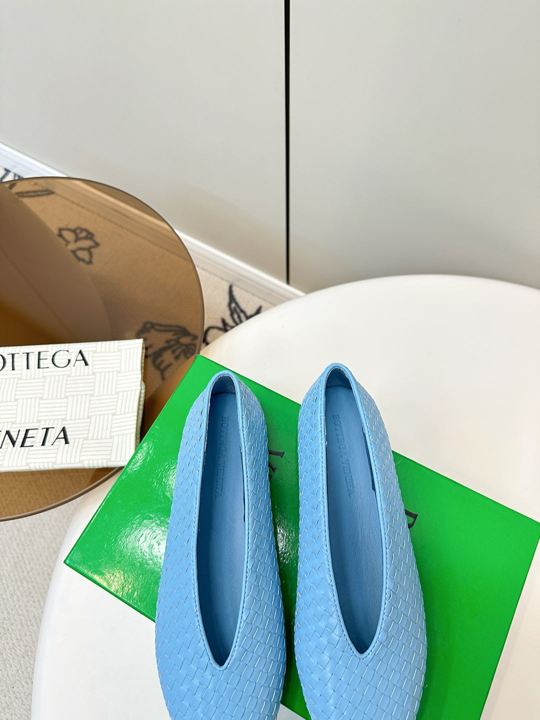 Bottega Veneta 2025 Woven Flat Shoes