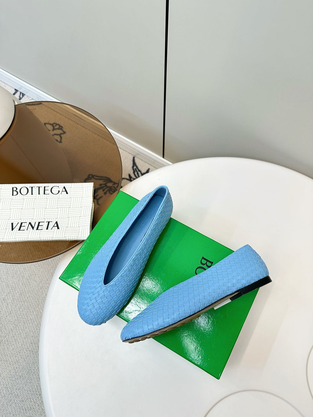 Bottega Veneta 2025 Woven Flat Shoes
