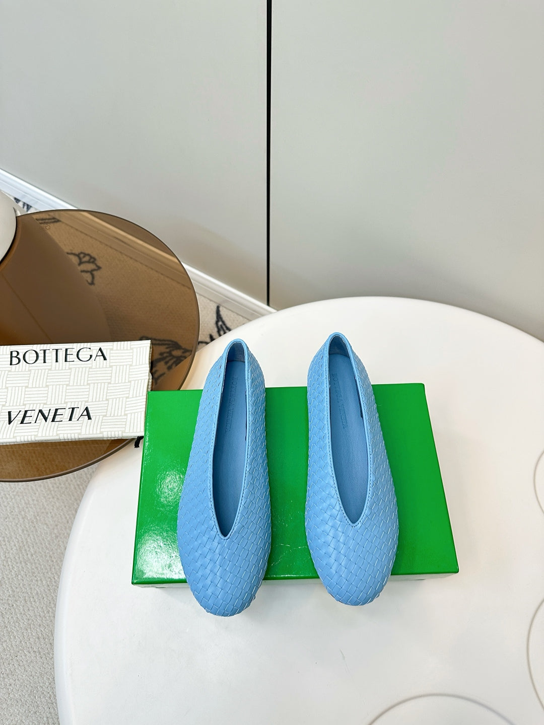 Bottega Veneta 2025 Woven Flat Shoes