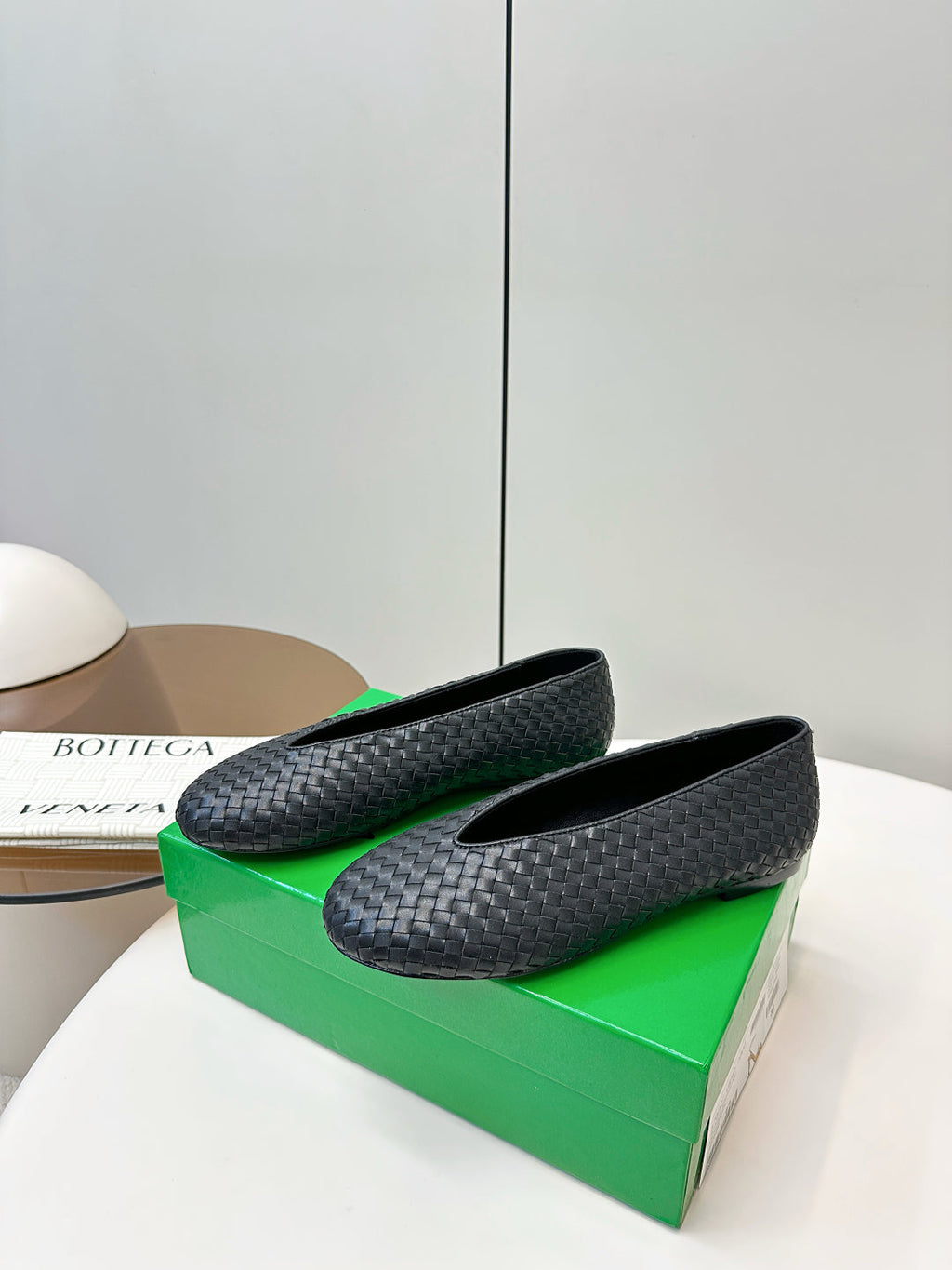 Bottega Veneta 2025 Woven Flat Shoes