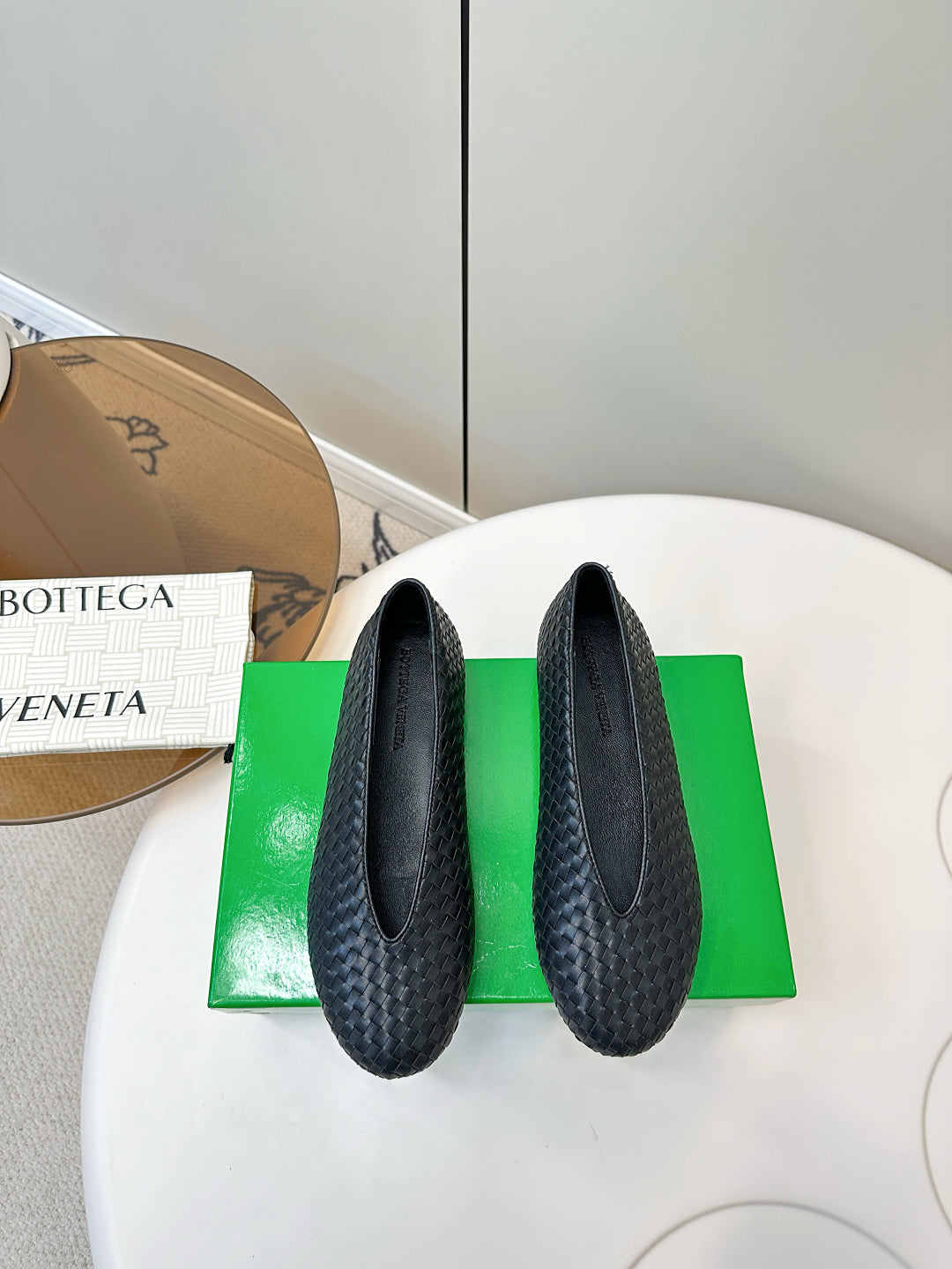 Bottega Veneta 2025 Woven Flat Shoes