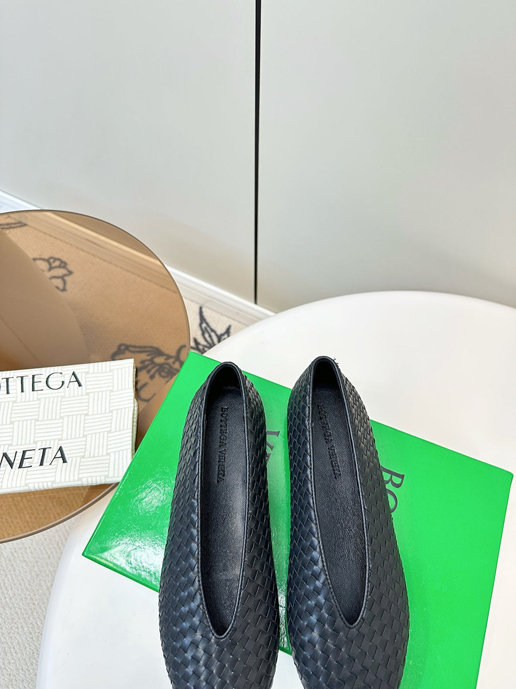Bottega Veneta 2025 Woven Flat Shoes