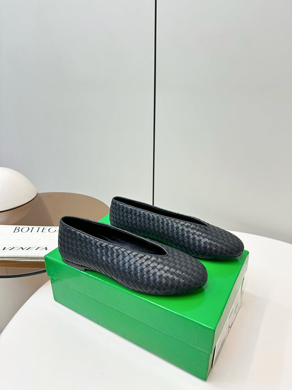Bottega Veneta 2025 Woven Flat Shoes