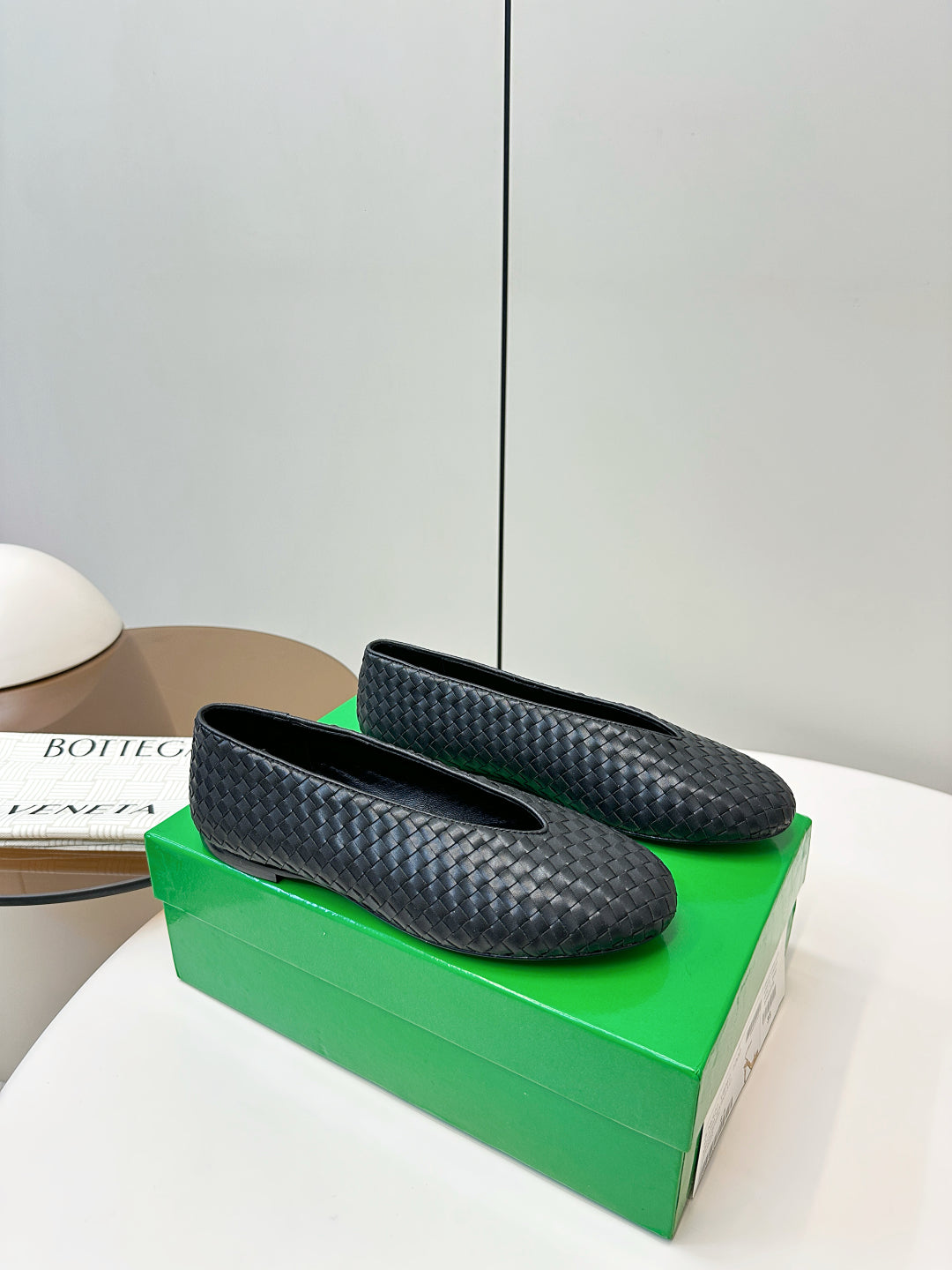 Bottega Veneta 2025 Woven Flat Shoes