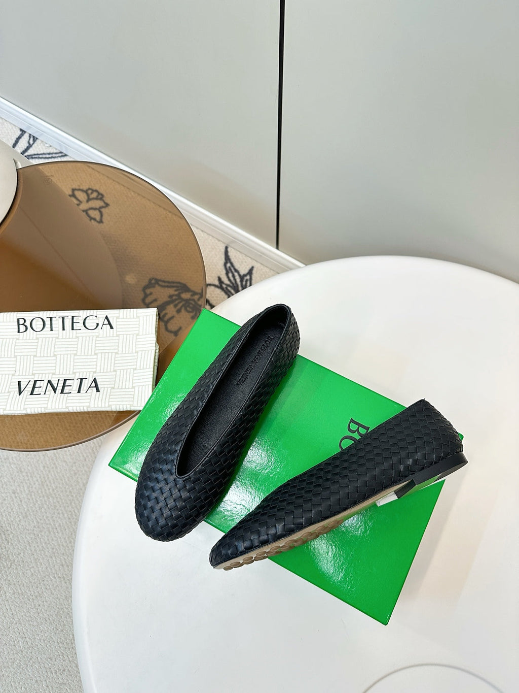 Bottega Veneta 2025 Woven Flat Shoes