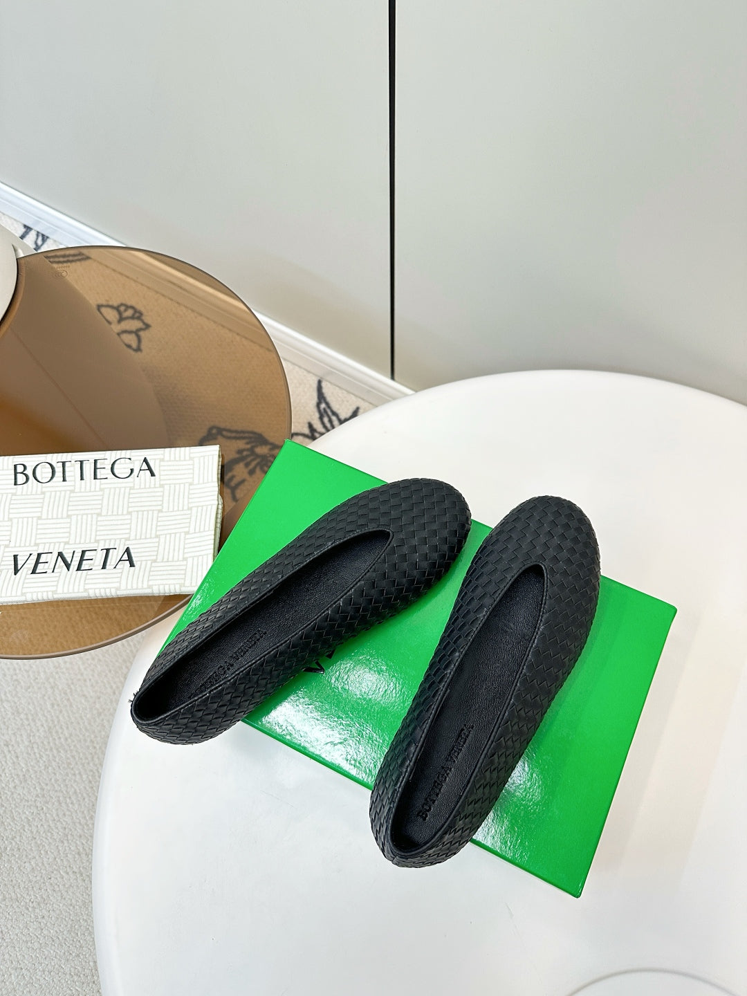 Bottega Veneta 2025 Woven Flat Shoes