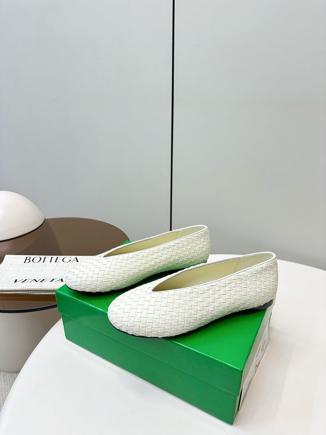 Bottega Veneta 2025 Woven Flat Shoes